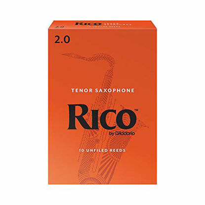 Picture of DAddario Woodwinds RKA1020 Rico Tenor Sax Reeds, Strength 2.0, 10-pack