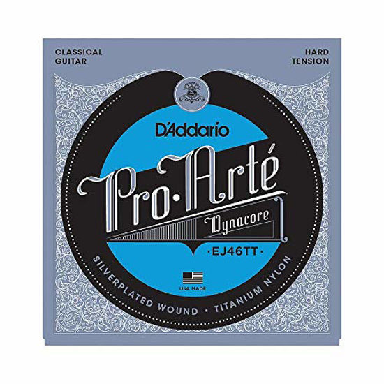 Picture of D'Addario EJ46TT ProArte DynaCore Classical Guitar Strings, Titanium Trebles, Hard Tension