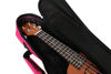 Picture of HOT SEAL Waterproof Durable Colorful Ukulele Case Bag with Storage (21in, Rose Pink)