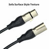 Picture of EBXYA XLR Mic Cables 3ft 2 Packs- 3 Pins XLR Male to Female Microphone Balanced Cable, Black