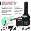 Picture of Best Choice Products 39in Full Size Beginner Electric Guitar Starter Kit w/Case, Strap, 10W Amp, Strings, Pick, Tremolo Bar - SoCal Green