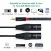 Picture of NANYI XLR Microphone Splitter Audio Cables 3.5mm to 2XLR Male TRS Stereo Male to Two XLR Male Interconnect Audio Microphone Cable, Y Splitter Adapter Cable 3M (10FT)