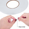 Picture of 2 Rolls Double Sided Foam Tape White PE Foam Tape Sponge Soft Mounting Adhesive Tape (1/8 Inch by 50 Feet)