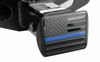 Picture of eVerHITCH USA US American Stainless Steel Flag Emblem Metal Trailer Hitch Cover (Fits 2" Receivers, Black Flag with Thin Blue line)