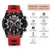 Picture of Mens Watches Military Sports WatchWaterproof,Luminous,Multifunction,CalendarSilicon Strap Watch for Men (red)