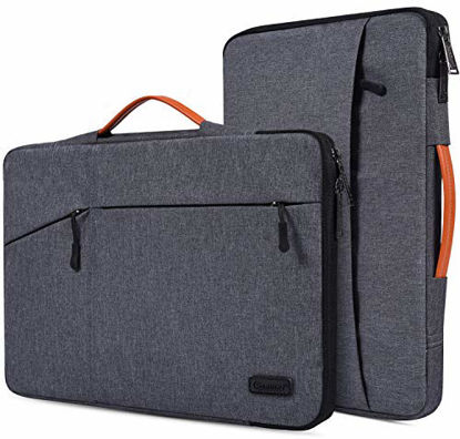 Picture of CaseBuy 15.6 Inch Waterpoof Laptop Case Compatible with Acer Aspire 5 Slim/Aspire E 15/Chromebook 15, HP ENVY x360/OMEN/Pavilion 15, MacBook Pro 16 inch, 15.6" Protective Notebook Briefcase Bag