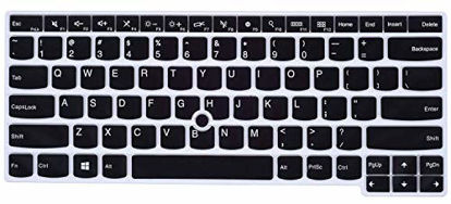 Picture of Keyboard Cover Compatible 14 inch Lenovo Thinkpad X1 Carbon 5th/6th/7th/8th 2020 - 2017 / ThinkPad X1 Yoga 14" 2017 2018/Thinkpad A475 L460 L470 T460 T460p T460s T470 T470p T470s T480 T480S, Black