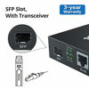 Picture of a Pair of 1.25G Bidi Media Converter(kit #5), SFP Slot, with a Pair Bidi SFP transceivers, SMF, 20-km