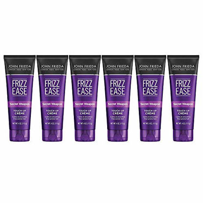 Picture of John Frieda Frizz Ease Secret Weapon Touch-Up Crème, Anti-Frizz Finishing Cream, Helps to Calm and Smooth Frizz-prone Hair, 4 Ounce, 6-pack