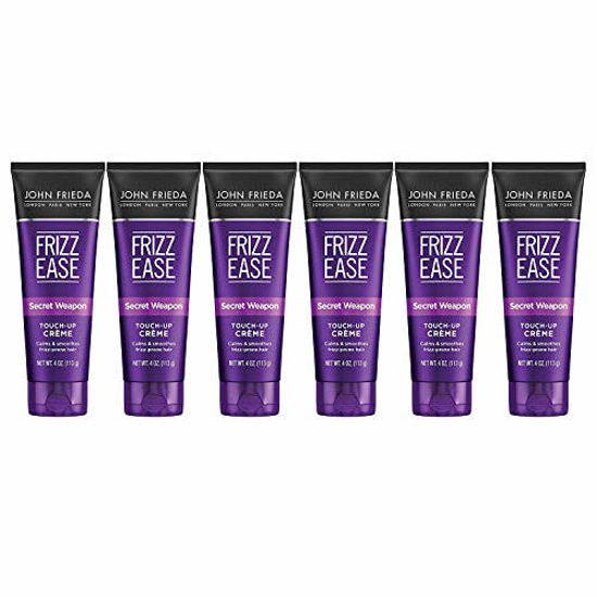 Picture of John Frieda Frizz Ease Secret Weapon Touch-Up Crème, Anti-Frizz Finishing Cream, Helps to Calm and Smooth Frizz-prone Hair, 4 Ounce, 6-pack