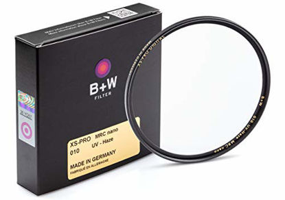 Picture of B + W 58mm UV Protection Filter (010) for Camera Lens - Xtra Slim Mount (XS-PRO), MRC Nano, 16 Layers Multi-Resistant and Nano Coating, Photography Filter, 58 mm, Clear Protector