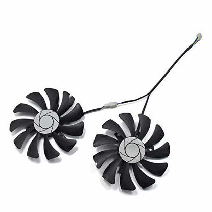 Picture of HA9010H12F-Z 85mm 4-Pin Video Card Cooling Fan Replacement for MSI GTX 1050 1060 Graphic Card PNY GTX1070 DIY Fan