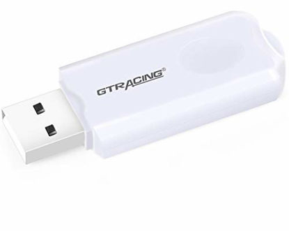 Picture of Gtracing Bluetooth USB Adapter Transmitter V5.0 Wireless Dongle for Pc Laptop Computer Connects Bluetooth Speakers Headphones Audio Gaming Chair Support All Windows xp, Vista,7,8,10
