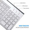 Picture of Wireless Keyboard Mouse Combo, Cimetech Compact Full Size Wireless Keyboard and Mouse Set 2.4G Ultra-Thin Sleek Design for Windows, Computer, Desktop, PC, Notebook, Laptop - Silver
