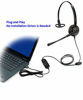 Picture of USB Headset with Microphone Noise Cancelling and Volume Controls, Computer Headphone Headset with Voice Recognition Mic for UC Softphones Teams Business Skype Lync Zoom Conference Online Course etc