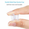 Picture of Pawfly 20 Pack Double Sided Suction Cups 4/5 Inch Clear PVC Plastic Sucker for Glass Table Mirror