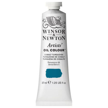 Picture of Winsor & Newton 1214190 Artists' Oil Color Paint, 37-ml Tube, Cobalt Turquoise