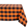 Picture of DII Buffalo Check Collection Classic Tabletop, Tablecloth, 60x120, Orange & Black