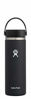 Picture of Hydro Flask Water Bottle - Stainless Steel & Vacuum Insulated - Wide Mouth 2.0 with Leak Proof Flex Cap - 20 oz, Black