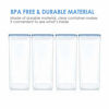 Picture of Vtopmart Extra Large Tall Airtight Food Storage Containers 4 Pieces 5.9qt / 6.5L-Plastic PBA Free Kitchen Pantry Storage Containers for Spaghetti, Flour and Baking Supplies - Include 24 Labels, Blue