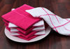 Picture of AMOUR INFINI Terry Dish Cloth | Set of 8 | 12 x 12 Inches | Durable, Super Soft and Absorbent |100% Cotton Dish Rags | Perfect for Household and Commercial Uses | Pink