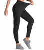 Picture of Dragon Fit Joggers for Women with Pockets,High Waist Workout Yoga Tapered Sweatpants Women's Lounge Pants (Joggers78-Black, X-Small)
