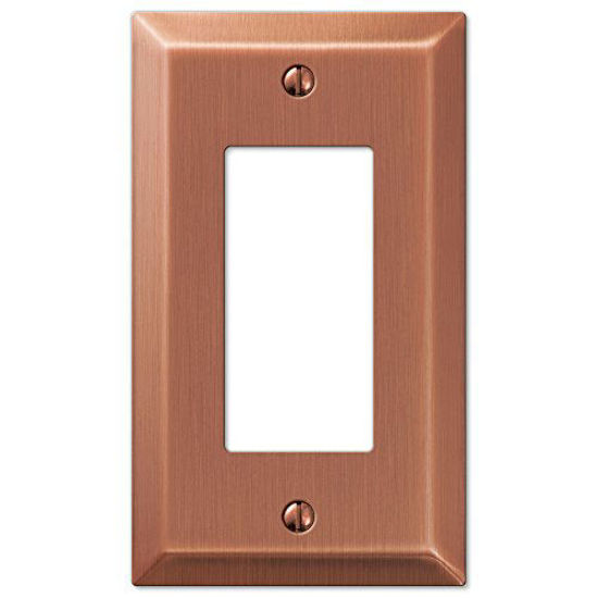 Picture of Amerelle Century Single Rocker Steel Wallplate in Antique Copper