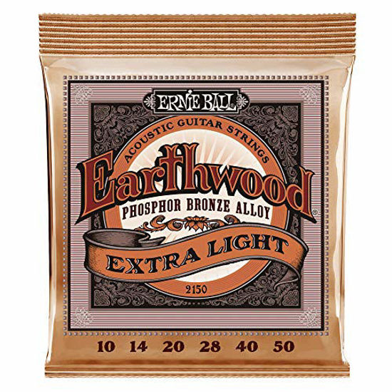 Picture of Ernie Ball Earthwood Phosphor Bronze Extra Light (10-50) Acoustic Guitar Strings (P02150)