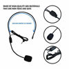 Picture of Set of 2 Headset Microphone, Flexible Wired Boom for Voice Amplifier,Teachers, Speakers, Coaches, Presentations, Seniors and More, Black