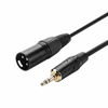 Picture of 3.5mm to XLR, CableCreation 3 Feet 3.5mm (1/8 Inch) TRS Stereo Male to XLR Male Cable Compatible with iPhone, iPod, Tablet,Laptop and More.Black