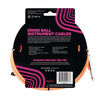 Picture of Ernie Ball Instrument Cable, 1/4" Right Angle, Neon Orange, 18 ft. (P06084)