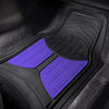 Picture of FH Group F11313BLUE Indigo Blue Rubber Floor Mats Universal Fit (Blue Indigo Color Full Set Trim to Fit Floor Mats)