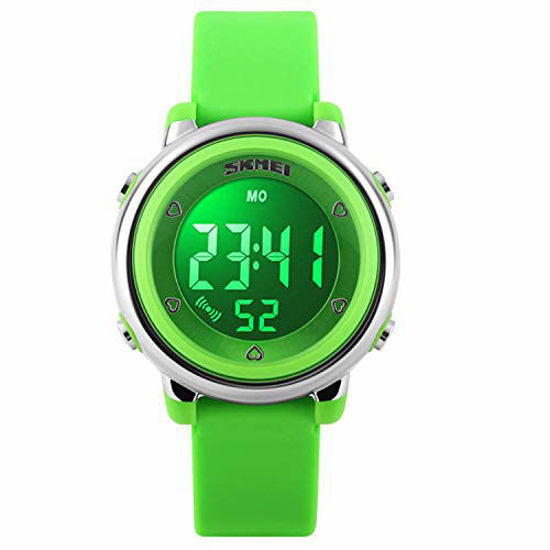 Picture of Kids Digital Sport Waterproof Watch for Girls Boys, Kid Sports Outdoor LED Electrical Watches with Luminous Alarm Stopwatch Child Wristwatch