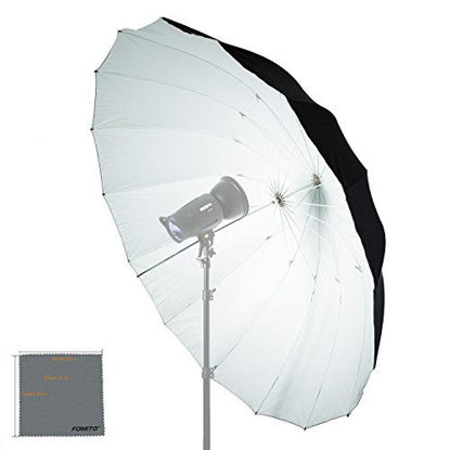 Picture of Fomito 7 feet Mega Parabolic Reflector Umbrella White/Black