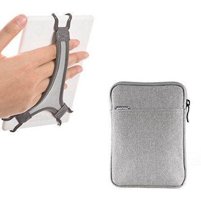 Picture of WANPOOL Hand Strap Holder for Kindle/Paperwhite/Voyage/Oasis 6 Inch, Plus Protective Felt Cover Pouch Bag