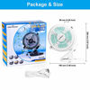 Picture of KEYNICE USB Desk Fan, 4 Inch Table Fans, Mini Clip on Fan, Portable Cooling Fan with 2 Speed, USB Powered Stroller Fan, 360° Rotate USB Fan, Personal Quiet Electric Fan for Home Office Camping- White