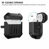 Picture of Valkit Compatible AirPods Case Cover, Full-Body Rugged Protective Cover Shock Proof Case Men Women with Keychain for Apple Airpods 2 & 1 - Black