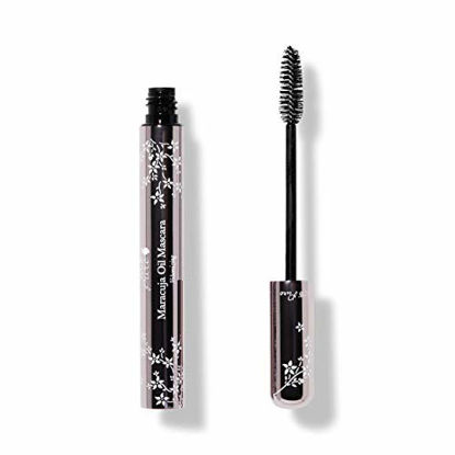 Picture of 100% PURE Maracuja Oil Mascara, Black Tea, Voluminous Mascara, No Clumping or Flaking, Dramatic Color, Natural Looking Volume, Natural Mascara (Midnight Black Color) - 0.35 oz