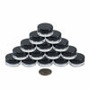 Picture of Houseables 3 Gram Jar, 3 ML Jar, BPA Free, 50 Pk, Black, Cosmetic Sample Empty Container, Plastic, Round Pot, Screw Cap Lid, Small Tiny 3g Bottle, for Make Up, Eye Shadow, Nails, Powder, Paint, Jewelry