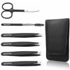 Picture of Eyebrow Tweezers Set 6 PCS, Professional Stainless Steel Eyebrow Tweezers Kit for Women/Men, Great Precision Tweezers Set for Eyebrow/Facial Hair Removal/Ingrown Hairs/Splinter/Tick Remover by MAYKI