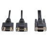 Picture of TRIPP LITE P516-006-HR High Resolution VGA Monitor Y Splitter Cable HD15 to 2x HD15 6ft,Black