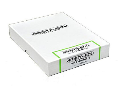 Picture of Arista EDU Ultra VC RC Black & White Photographic Paper, Semi-Matte 5x7, 100 Sheets