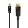 Picture of Moread Mini DisplayPort to DisplayPort Cable, 10 Feet, Gold-Plated Thunderbolt to DisplayPort (4K@60Hz, 1440p@144Hz) Mini DP to DP Display Cable - Black