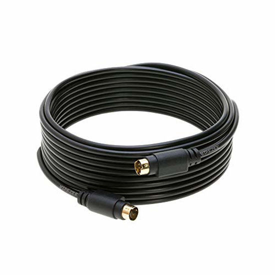 Picture of S-Video Cable 4 Pin Male 75 Ohm Patch Cord 6ft 12ft 25ft 50ft for DVD HDTV (12FT)