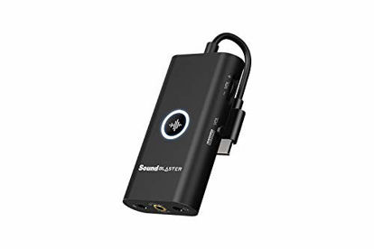 Picture of Creative Sound Blaster G3 USB-C External Gaming USB DAC and Amp for PS4, Nintendo Switch, Ft. GameVoice Mix (Audio Balance for Game/Chat), Mic/Vol Control and Mobile App Control, Plug-and-Play