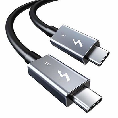 Picture of Thunderbolt 3 Cable 40Gpbs/100W/5A,Cabletime Thunderbolt 3 Certified USB C Cable Compatible with New MacBook Pro, ThinkPad Yoga, Alienware 17 and More