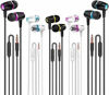 Picture of Earbuds Wired with Microphone Pack of 5, Noise Isolating in-Ear Headphones, Powerful Heavy Bass, High Definition, Earphones Compatible with iPhone, iPod, iPad, MP3, Samsung, and Most 3.5mm Jack