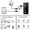 Picture of USB Audio Adapter PELAT USB External Sound Card USB to 3.5mm Jack Audio Adapter with 3.5mm Headphone and Microphone Jack for Windows, Mac, Linux, PC, Laptops, PS4 (Black/20cm)