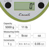 Picture of Escali Primo P115TG Precision Kitchen Food Scale for Baking and Cooking, Lightweight and Durable Design, LCD Digital Display, Tarragon Green, 11 lb capacity