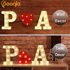 Picture of LED Marquee Letter Lights Alphabet Light Up Sign for Wedding Home Party Bar Decoration E